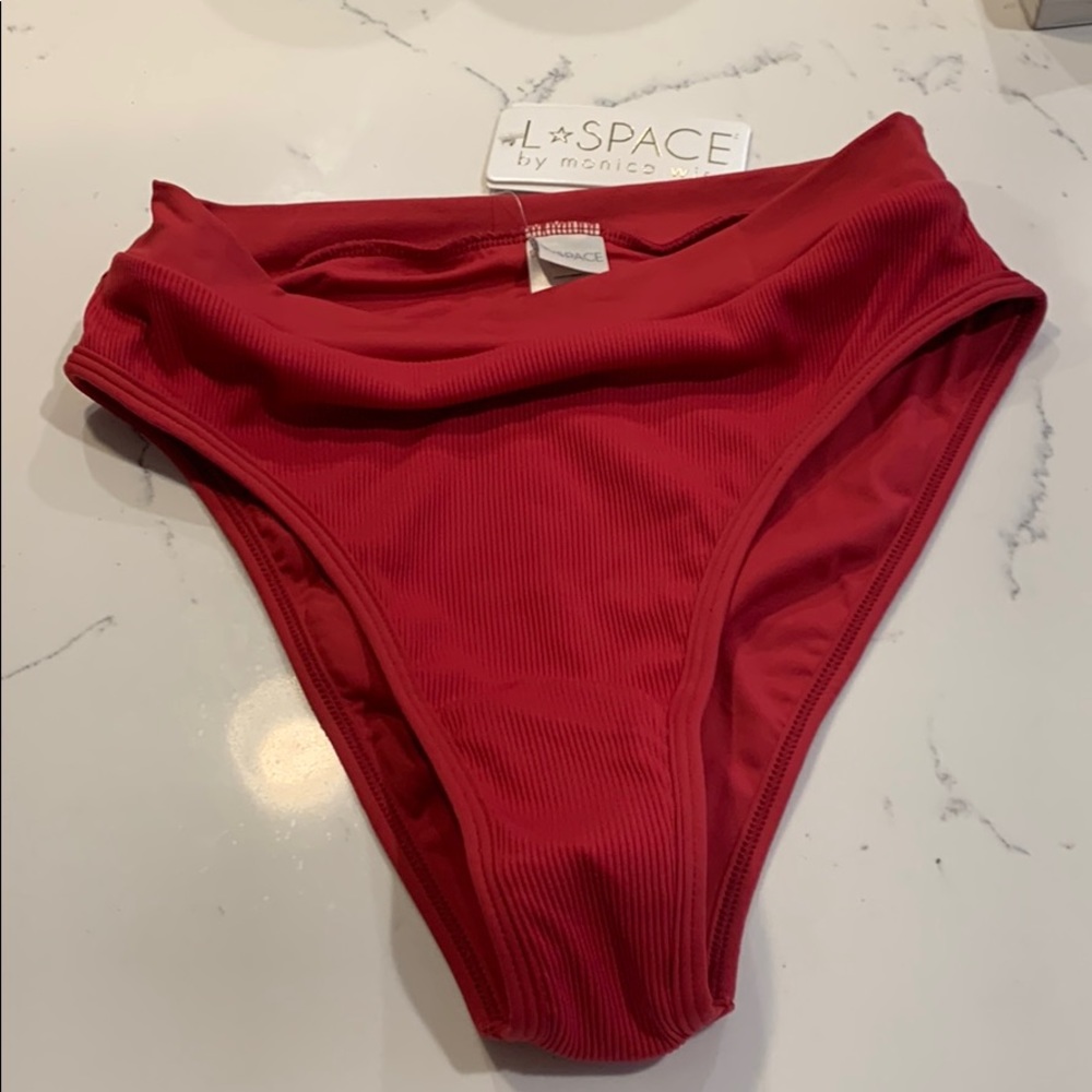 NWT l space ribbed bikini bottoms